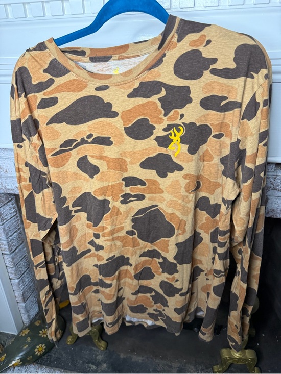 Browning Other - Browning Wasatch Camo Long Sleeve Graphic Tee Shirt XL 100% Cotton
